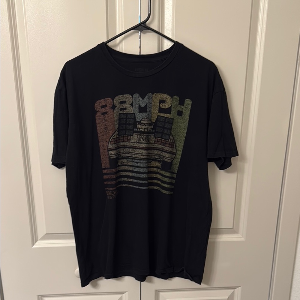 Back to the Future Short Sleeve Tee with Graphic Design